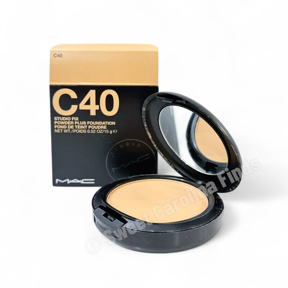 MAC C40 Studio Fix Powder Plus Foundation 15g /0.52oz NEW  ✓ ORIGINAL FORMULA